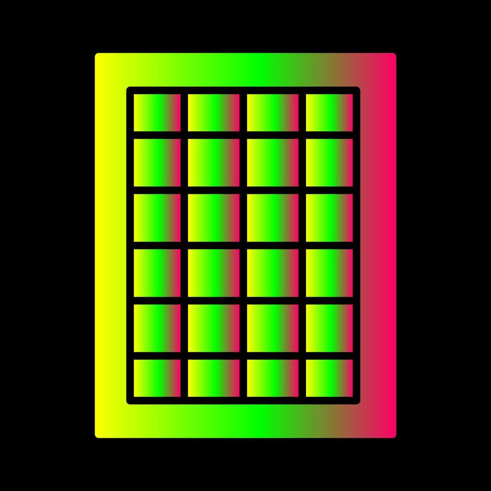 tabla de tasas vector icono