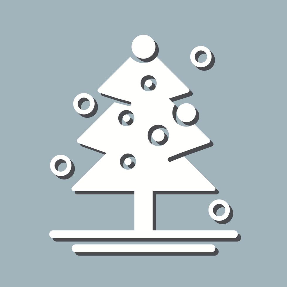 Navidad árbol único vector icono