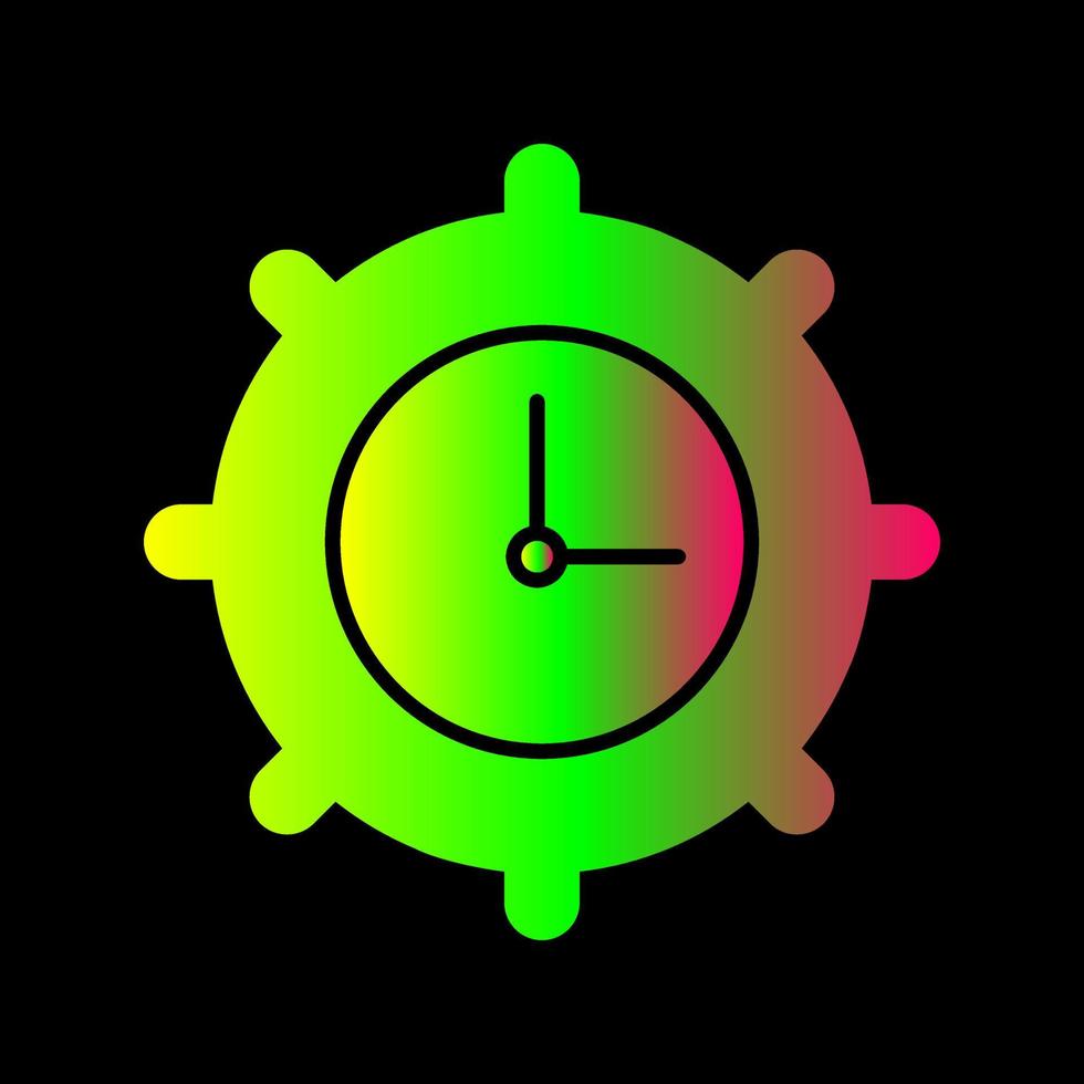 icono de vector de configuración de tiempo