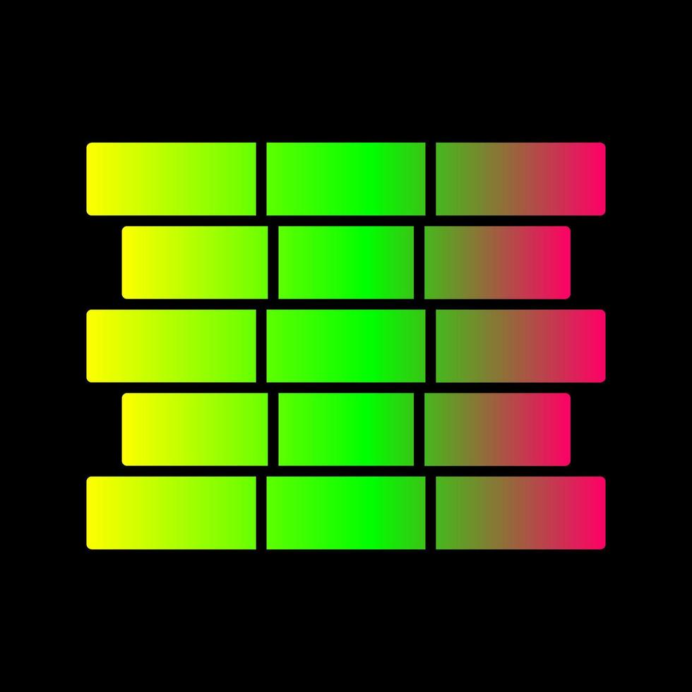 Unique Bricks Vector Icon