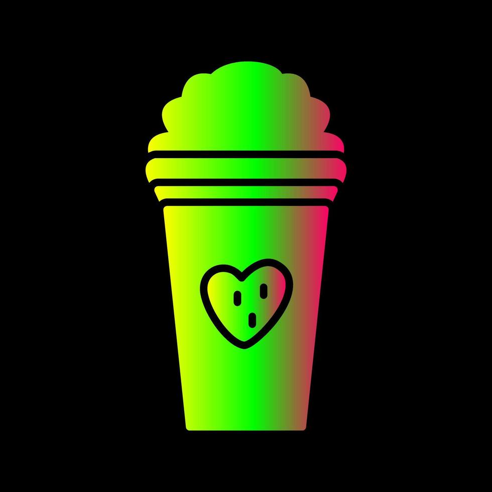 Unique Strawberry Milkshake Vector Icon