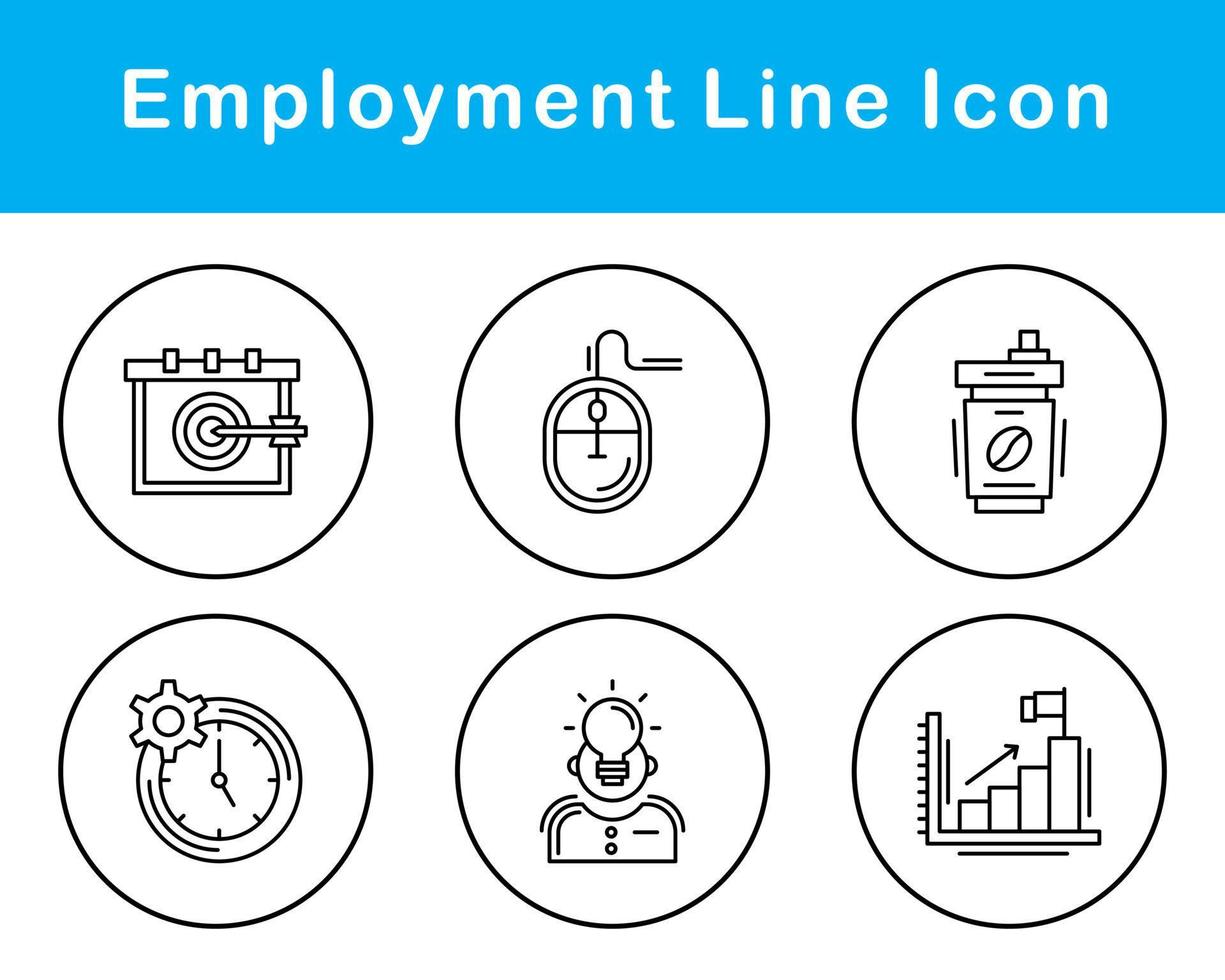 Employment Vector Icon Set