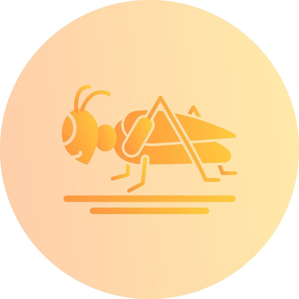 icono de vector de saltamontes