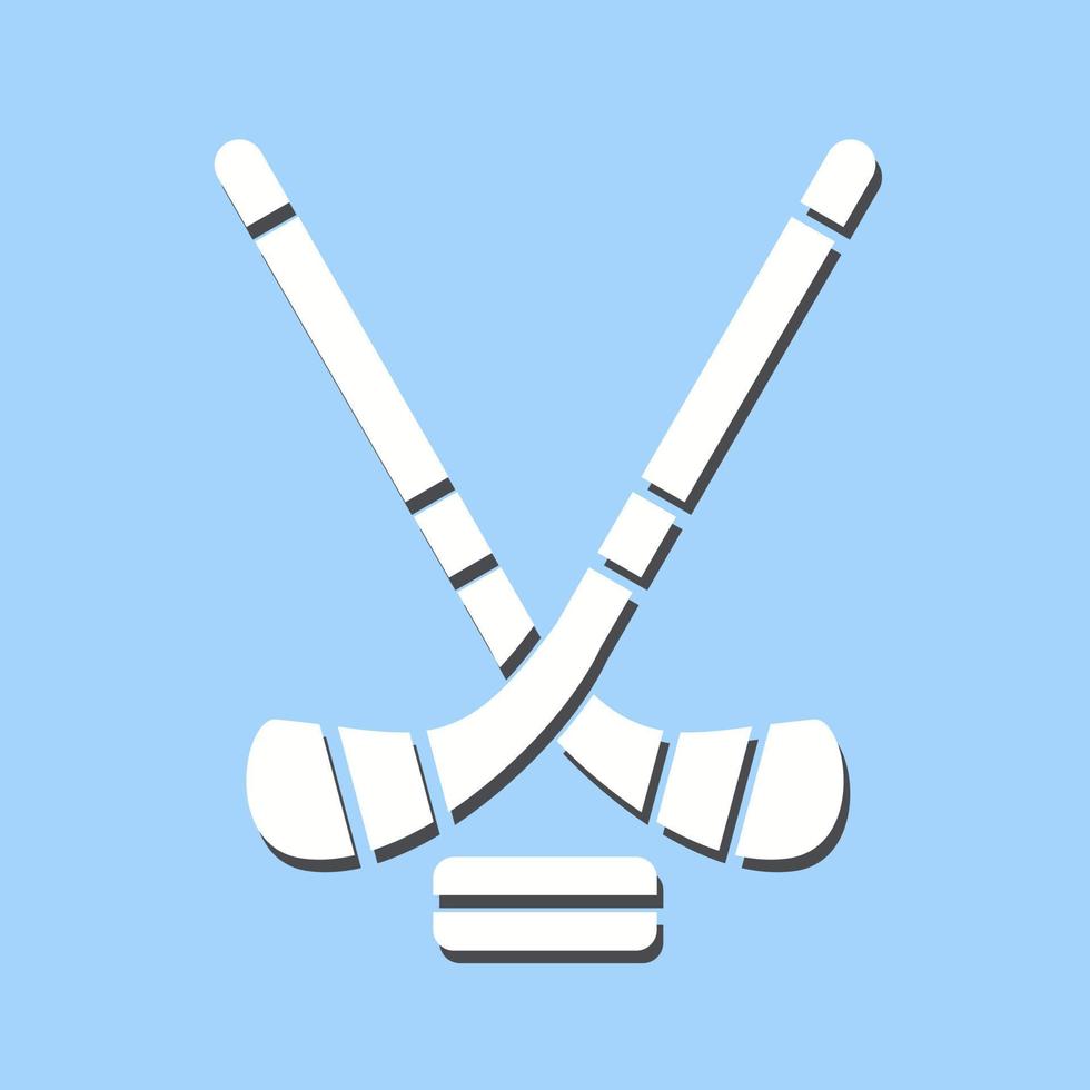 hielo hockey único vector icono