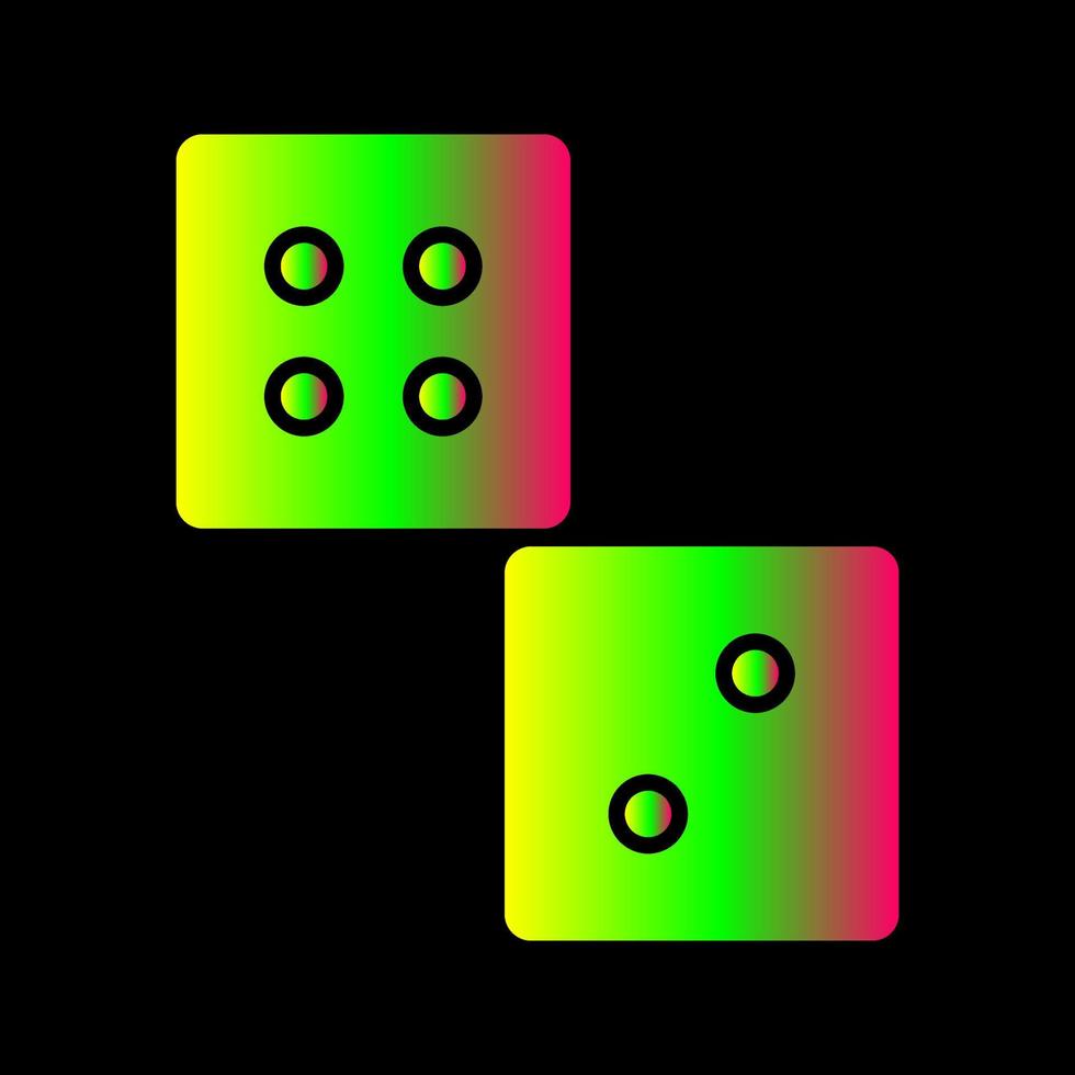 Unique Dice Vector Icon