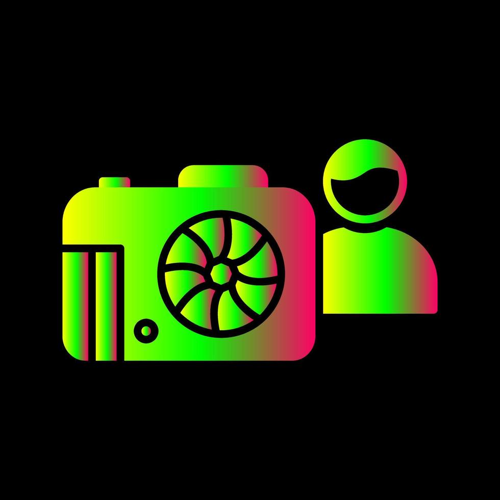 icono de vector de fotógrafo único