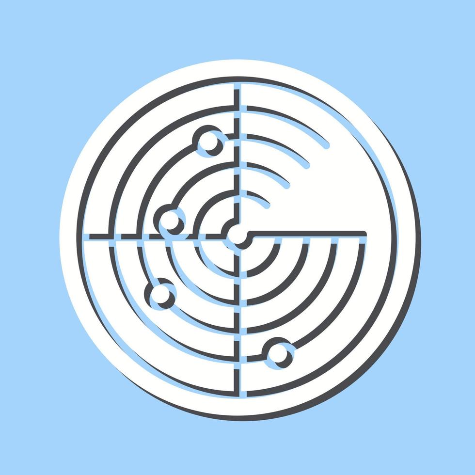 Radar Vector Icon