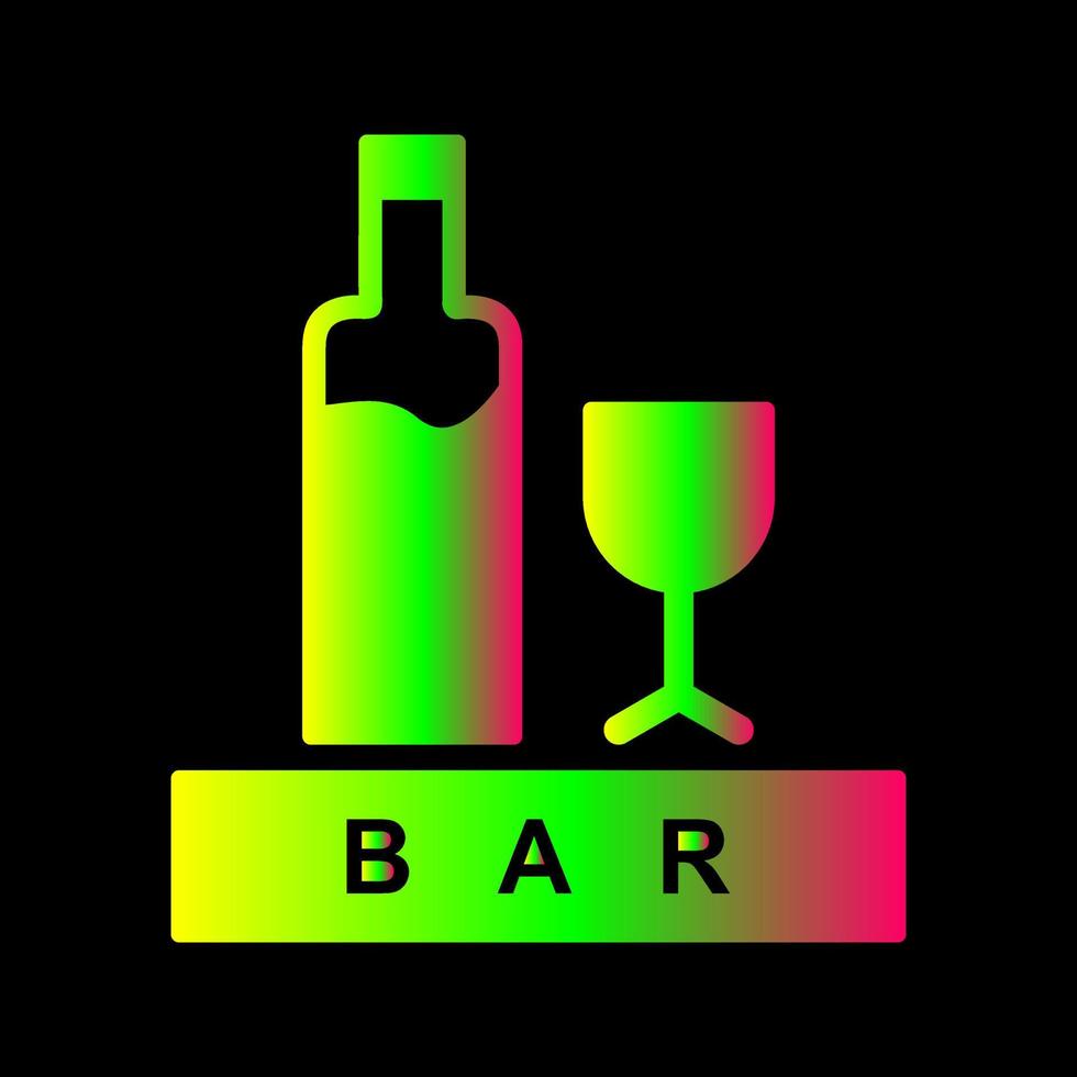 Unique Bar Sign Vector Icon