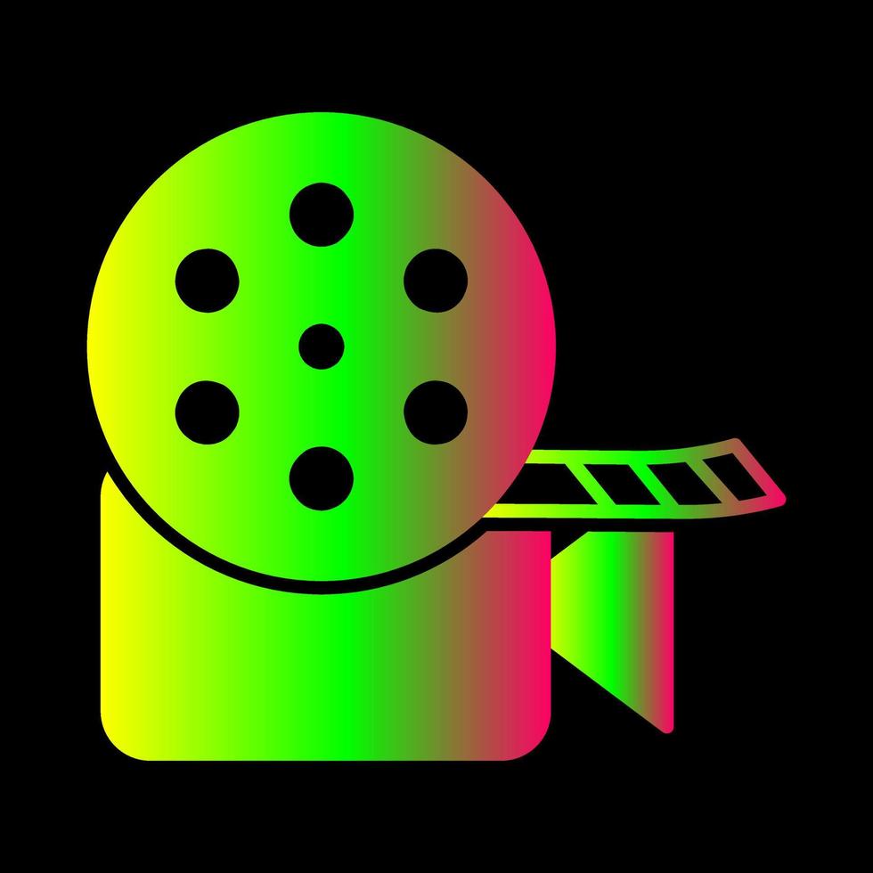 Unique Video Reel Vector Icon