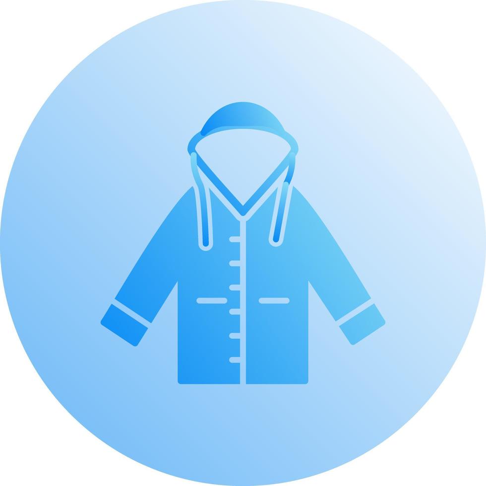 icono de vector de impermeable