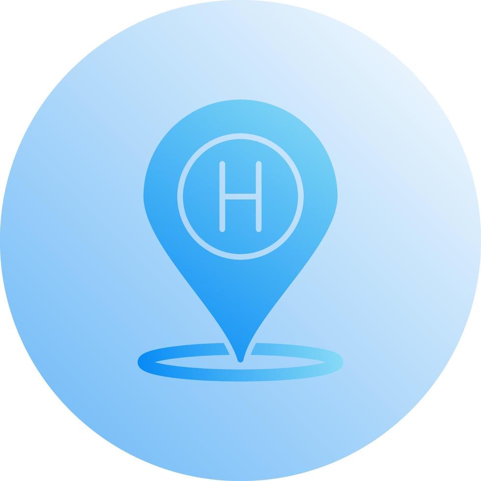 icono de vector de ubicación de hotel