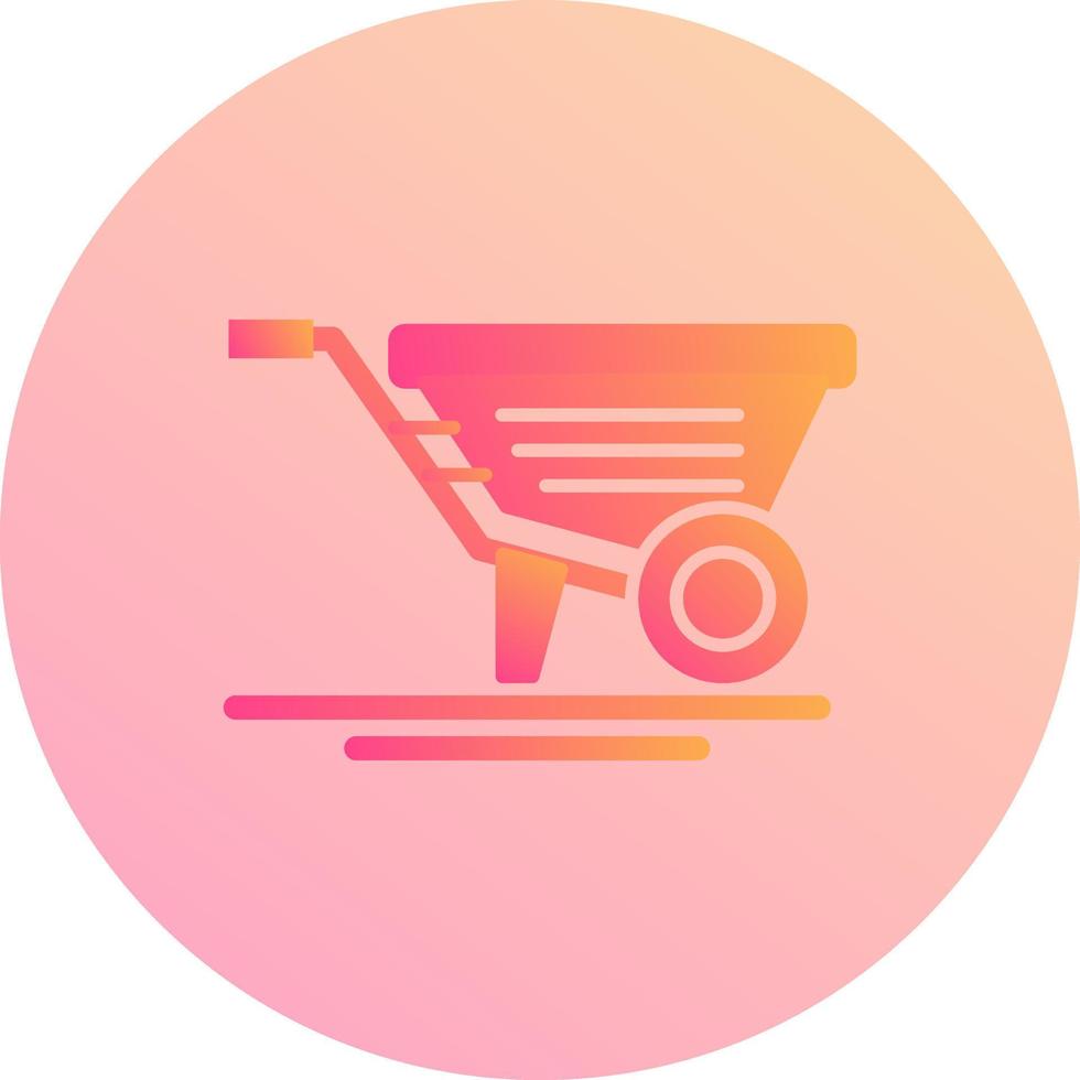 Wheelbarrow Vector Icon