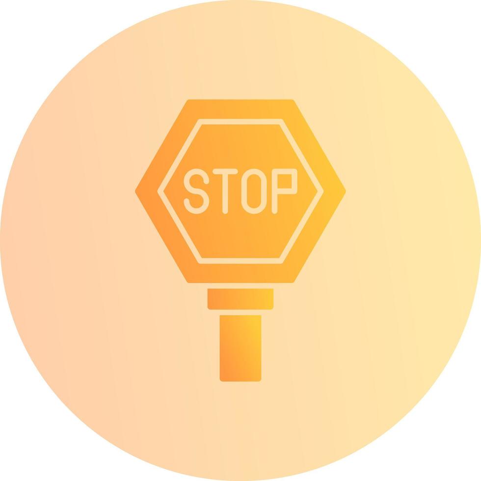 icono de vector de señal de stop