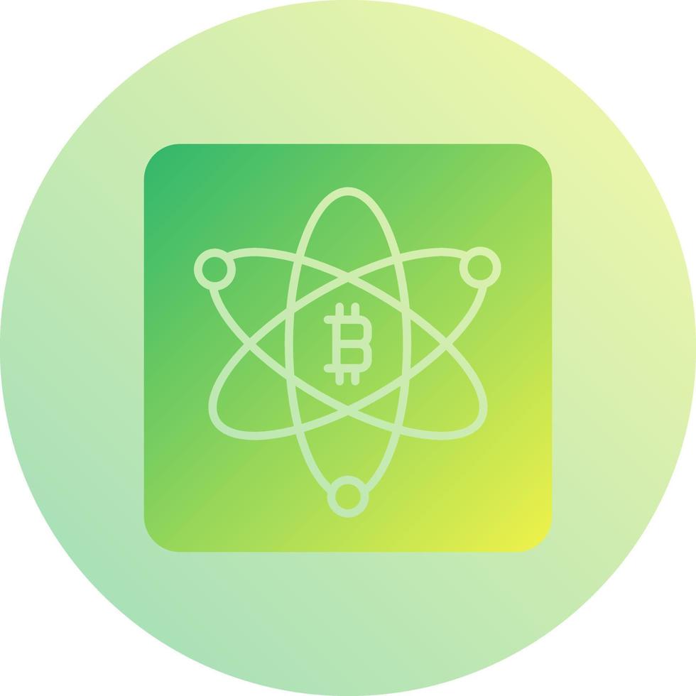 Bitcoin Science Vector Icon