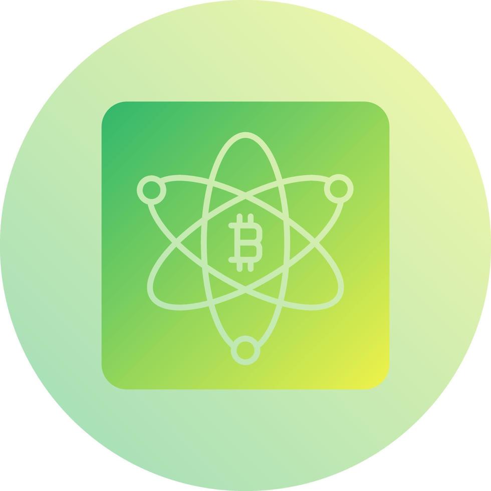 Bitcoin Science Vector Icon