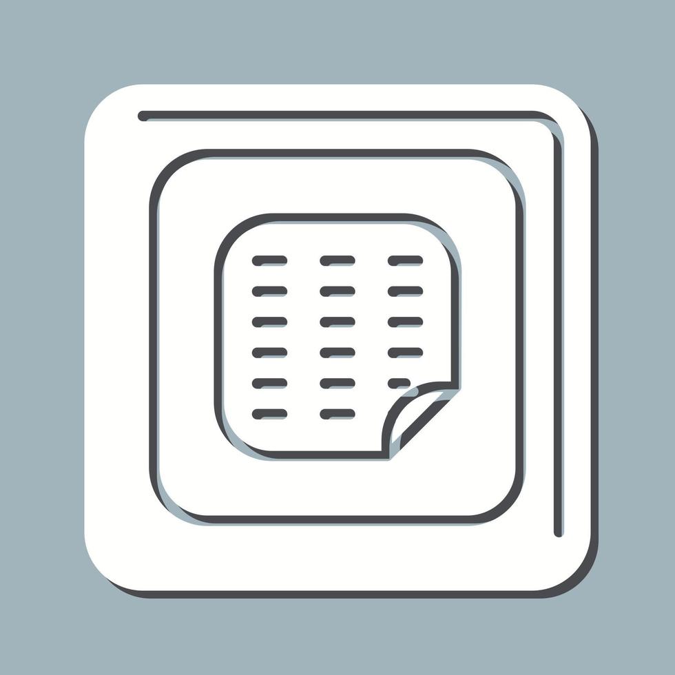 Nicotine Patch Vector Icon