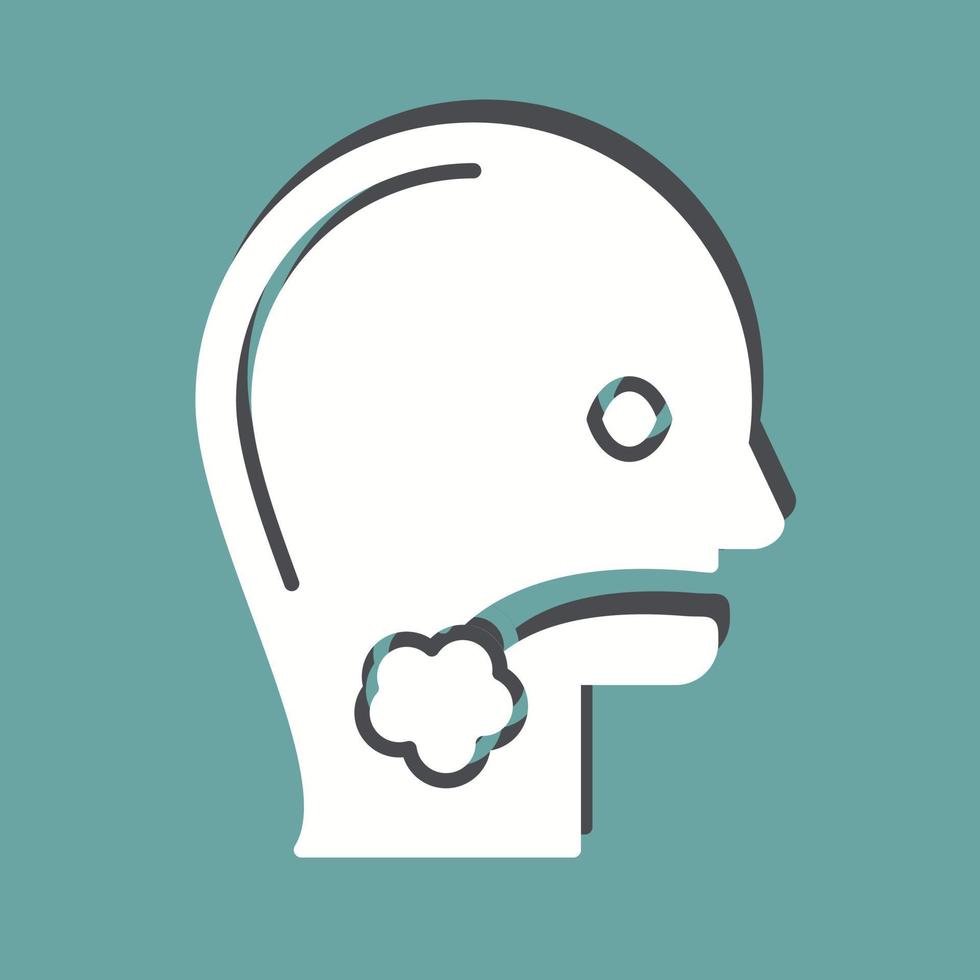 Throat Cancer Vector Icon