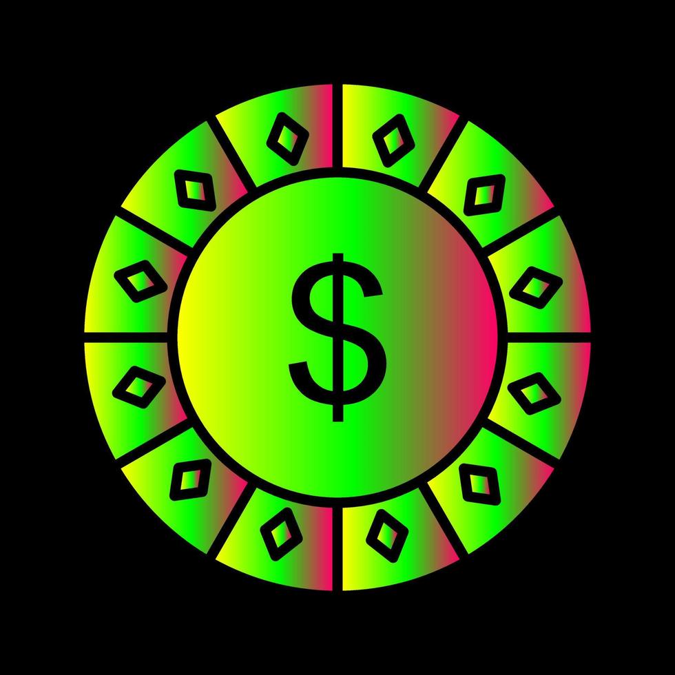 Dollar Chip Vector Icon