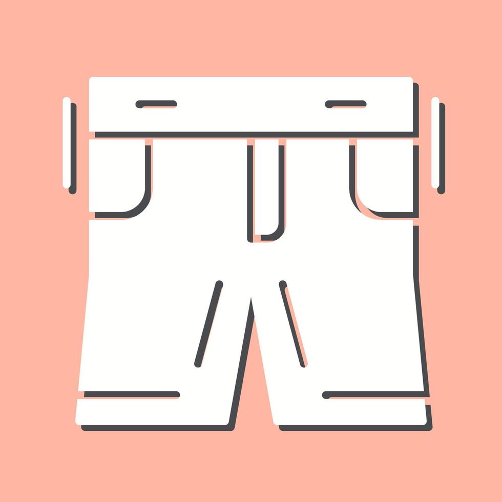 icono de vector de pantalones cortos