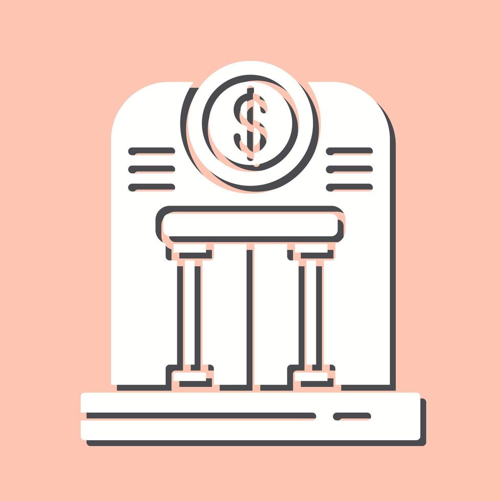 icono de vector de banco