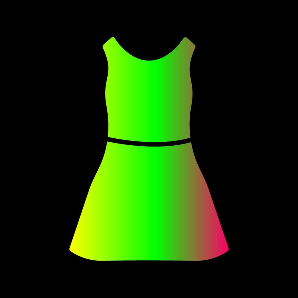 vestido, vector, icono vector