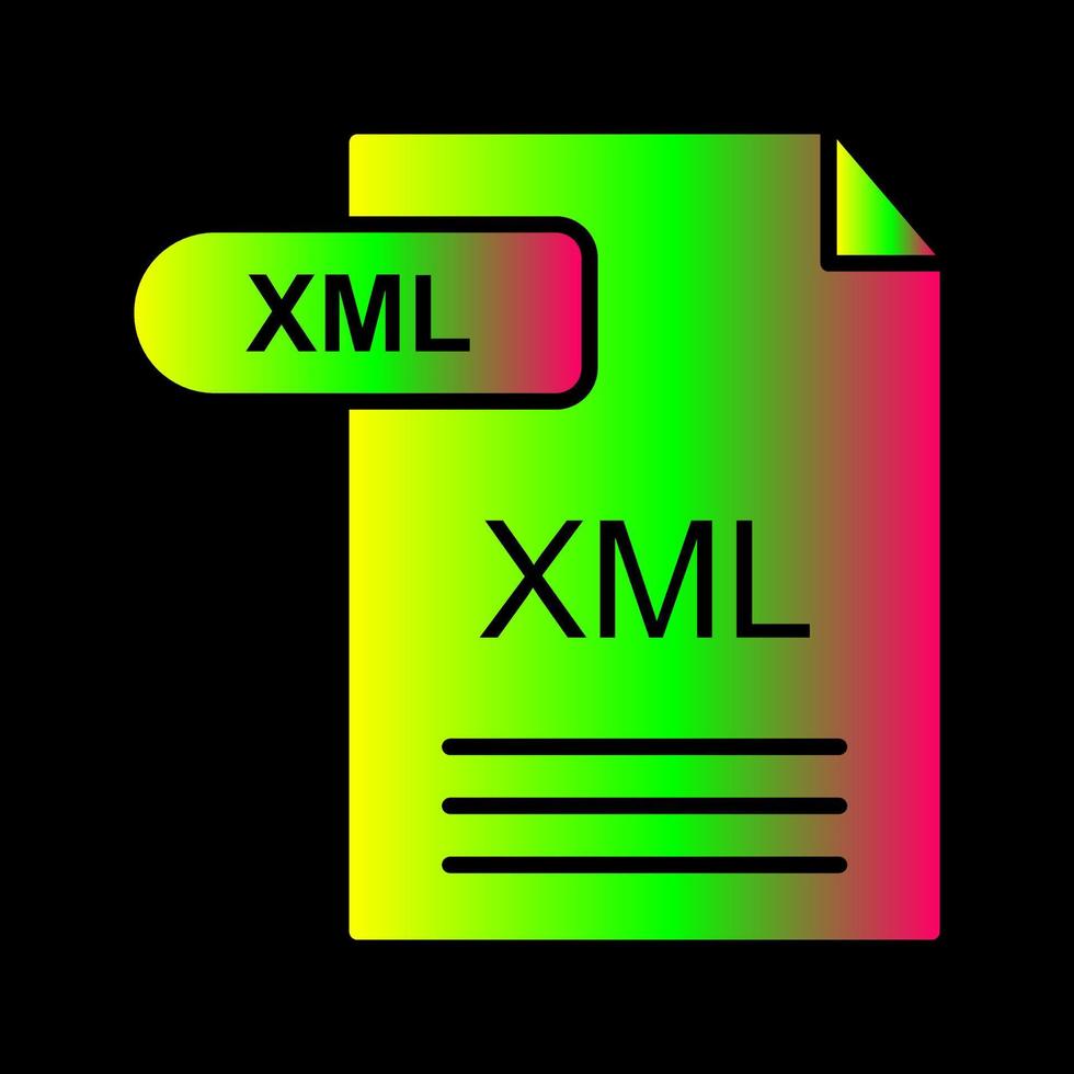 XML Vector Icon