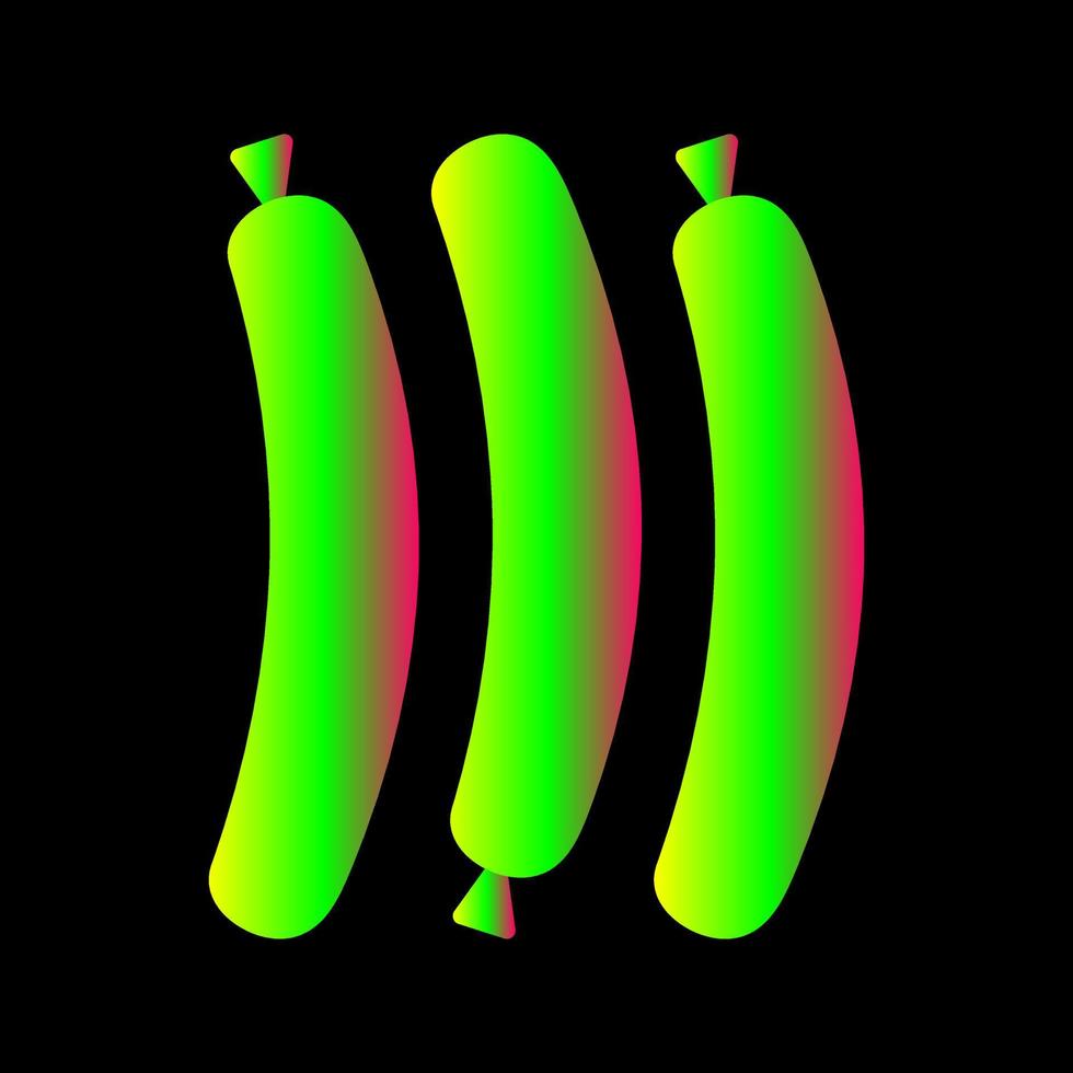 Hot Sausage Vector Icon