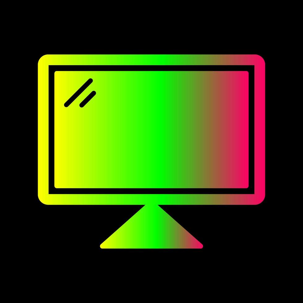 icono de vector de computadora