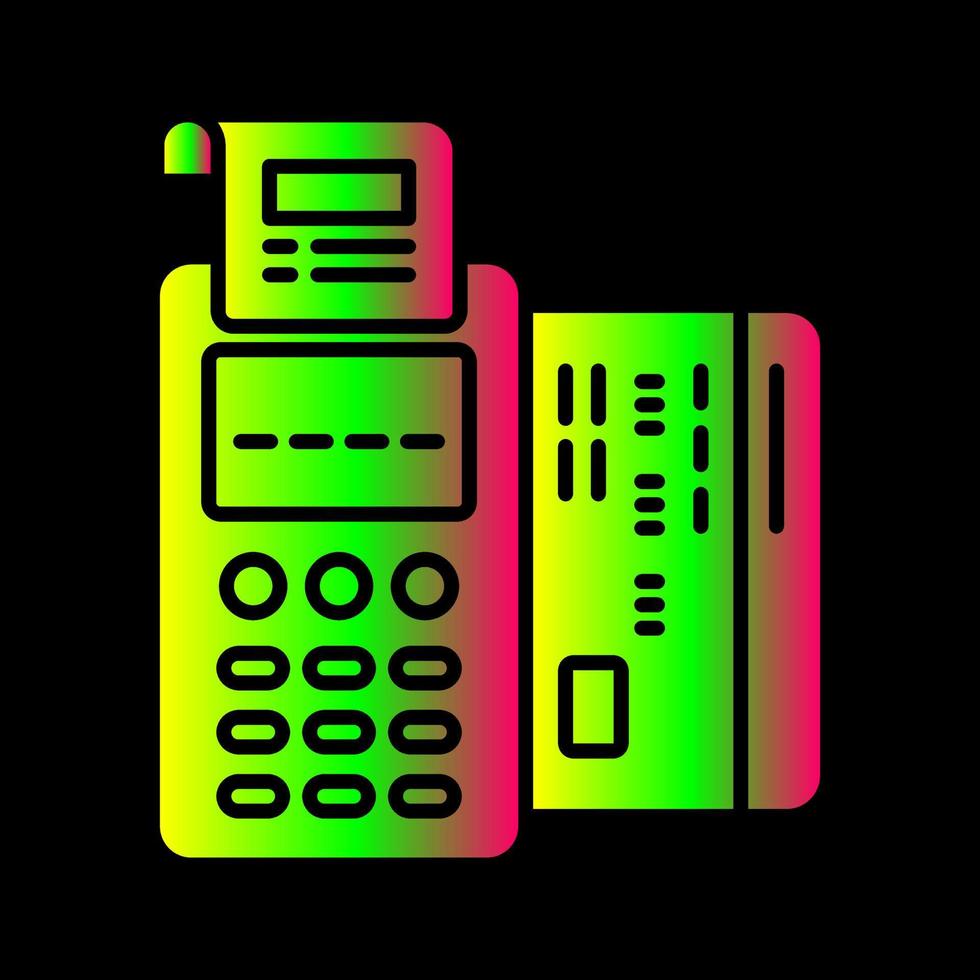 icono de vector de terminal pos