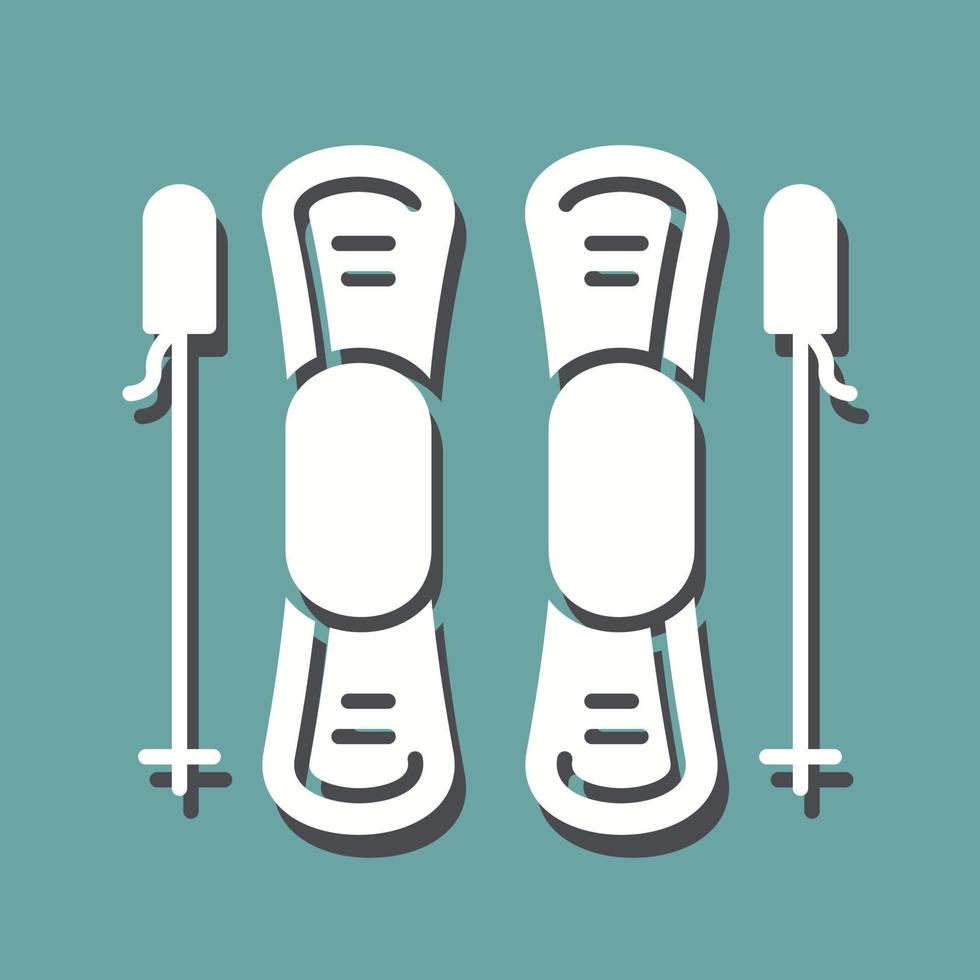 Ski Vector Icon