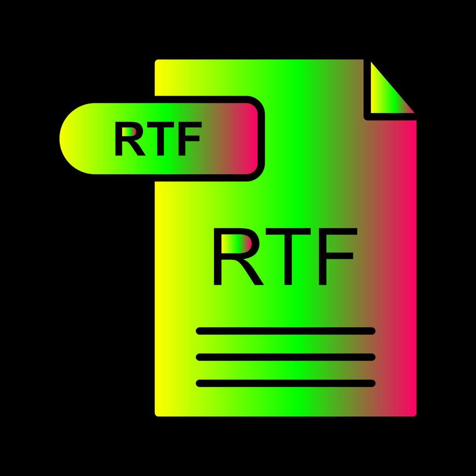 RTF Vector Icon