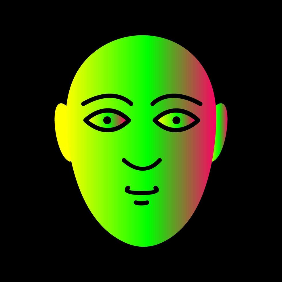 icono de vector de rostro humano