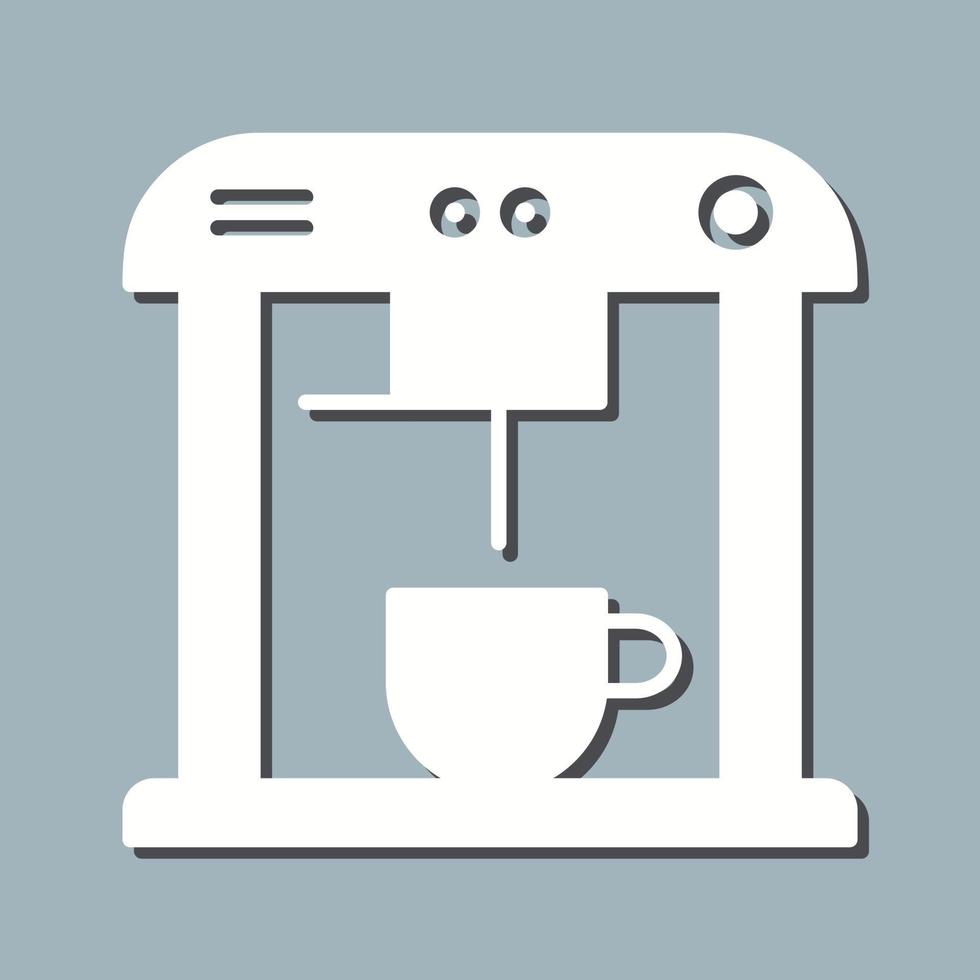 icono de vector de máquina de café único