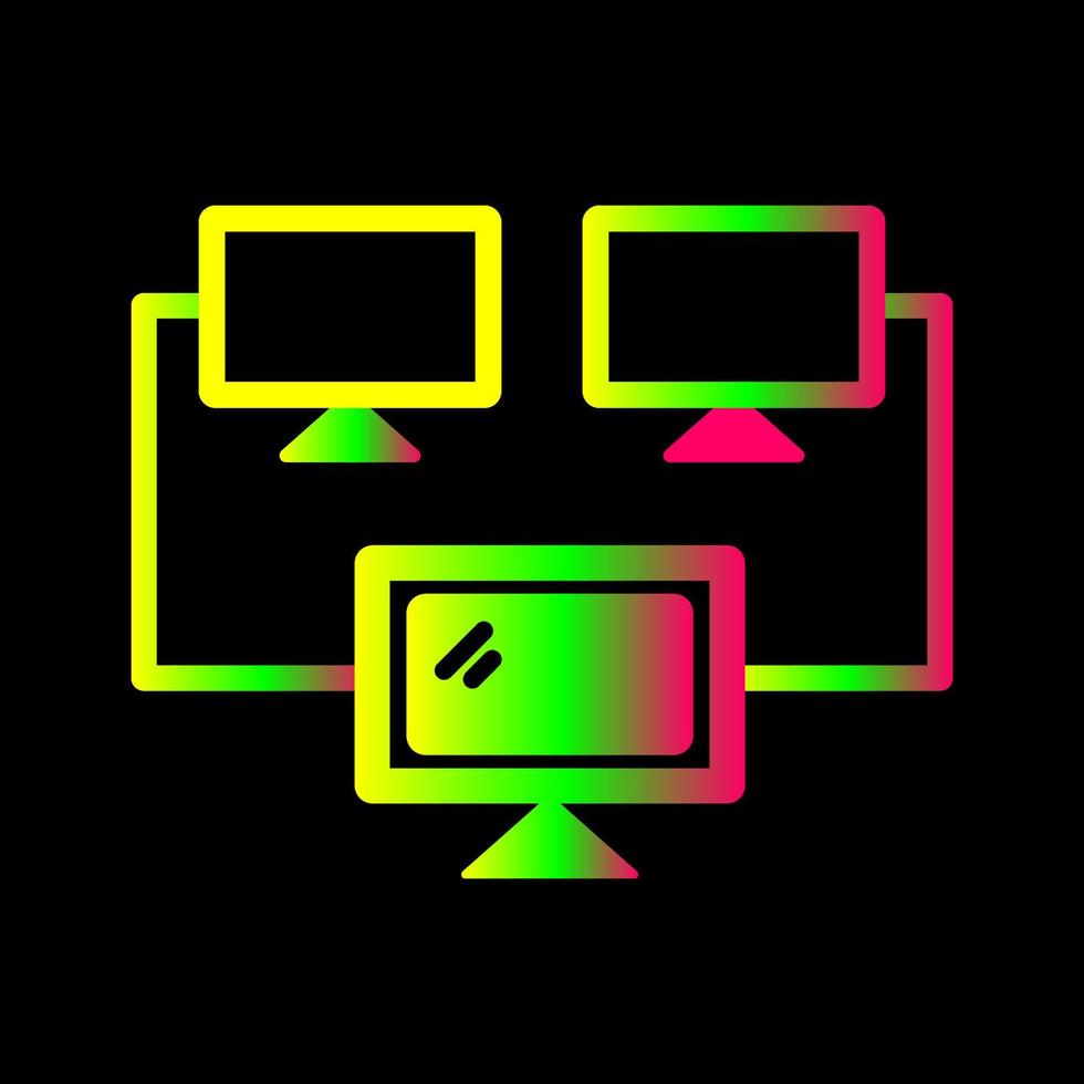 conectado sistemas único vector icono