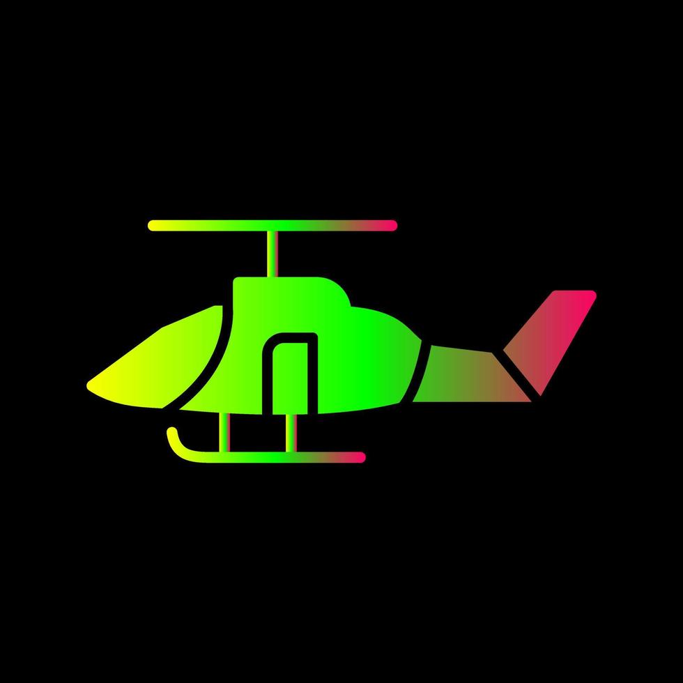 icono de vector de helicóptero militar