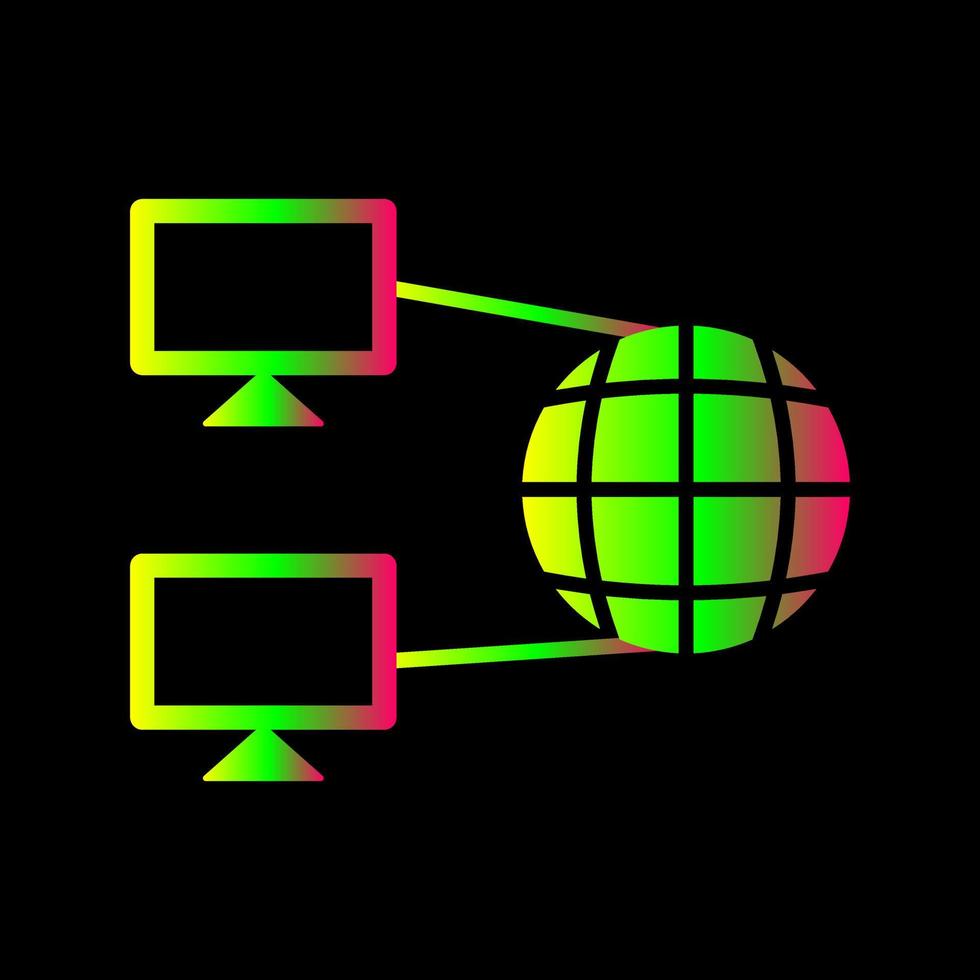 icono de vector de conectividad a internet