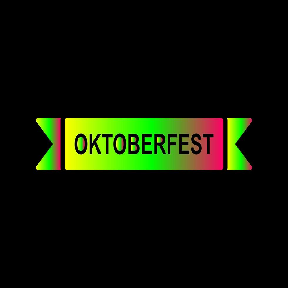 icono de vector de banner de oktoberfest