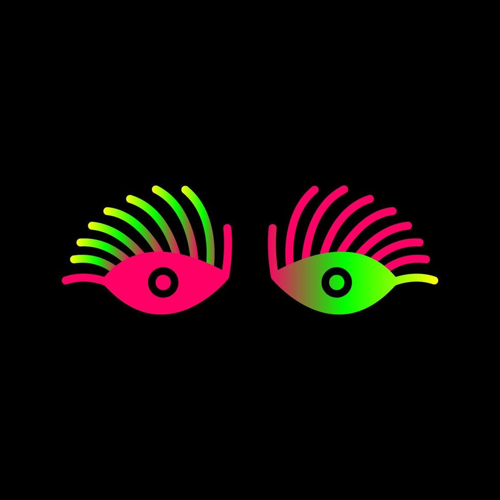 Longlashes Vector Icon