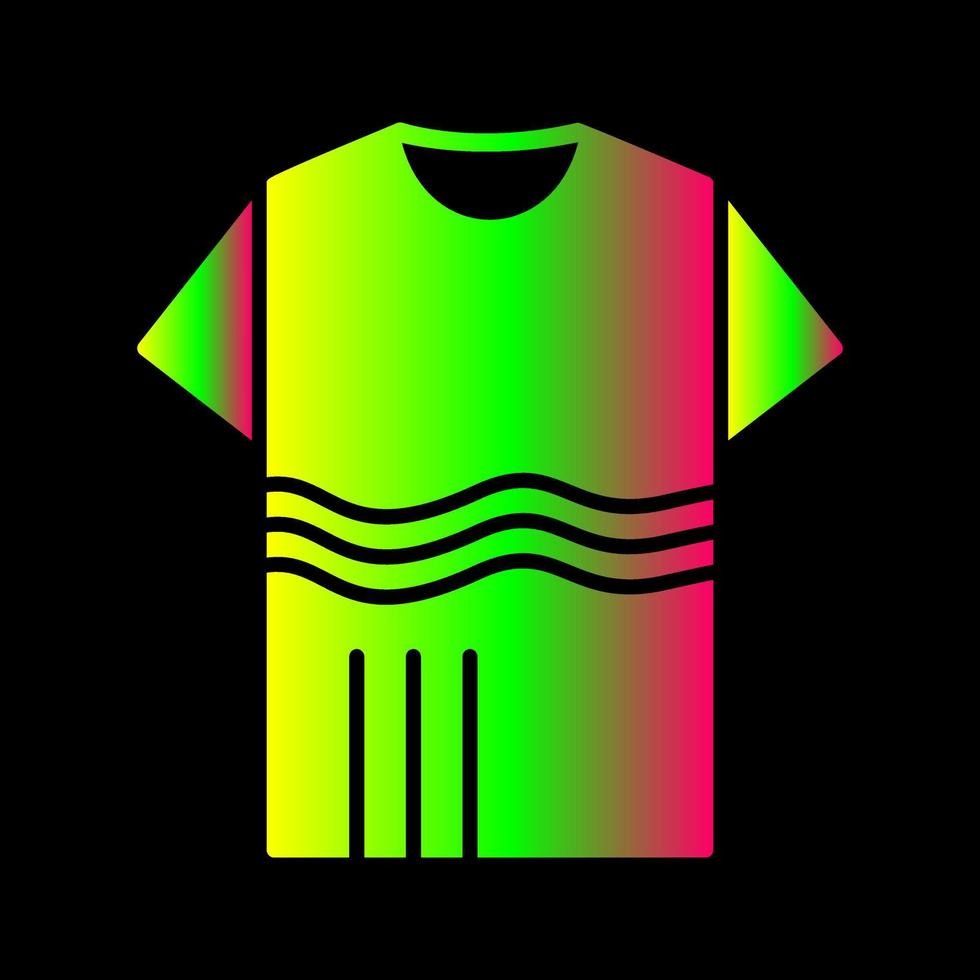 T Shirt with lines Vector Icon