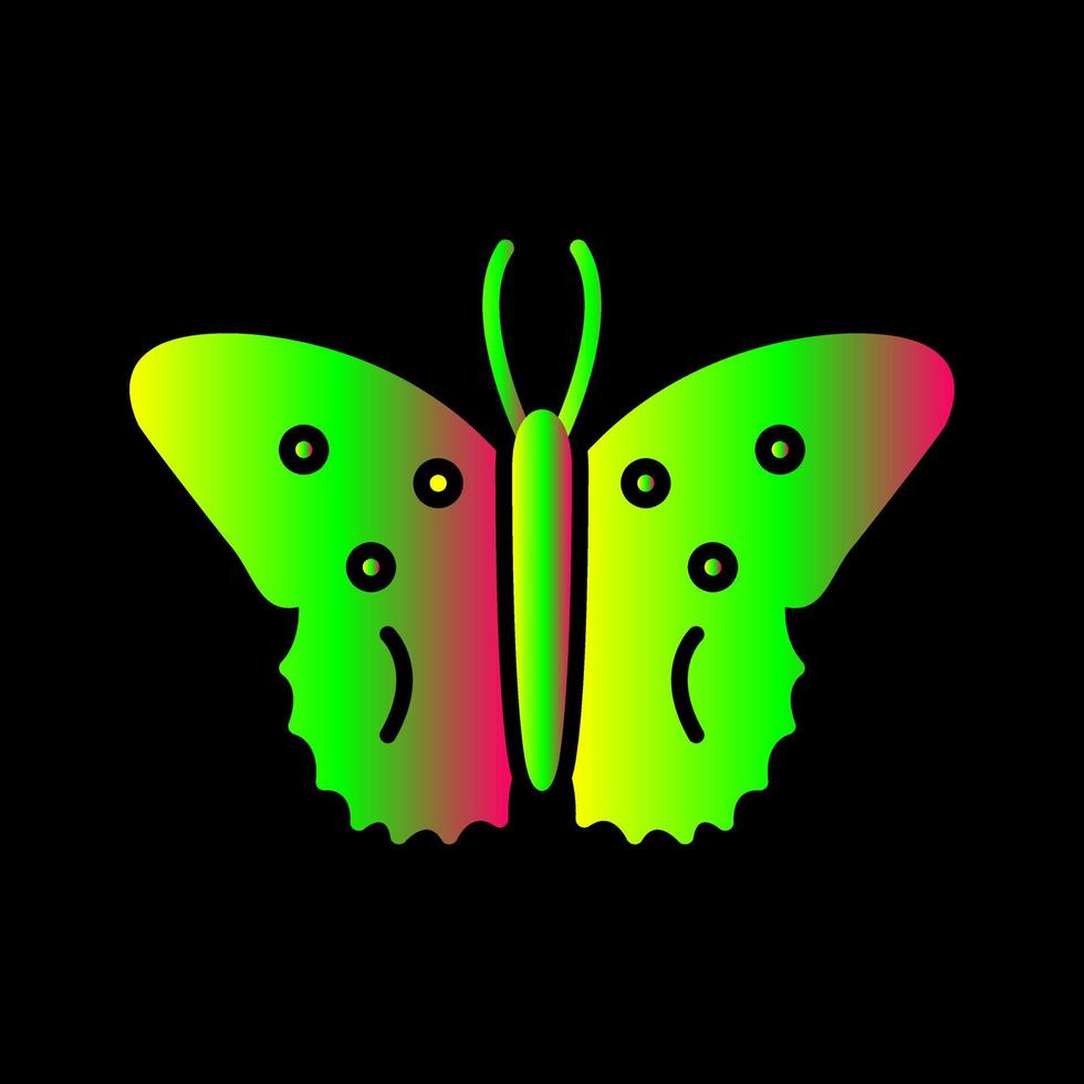 icono de vector de mariposa