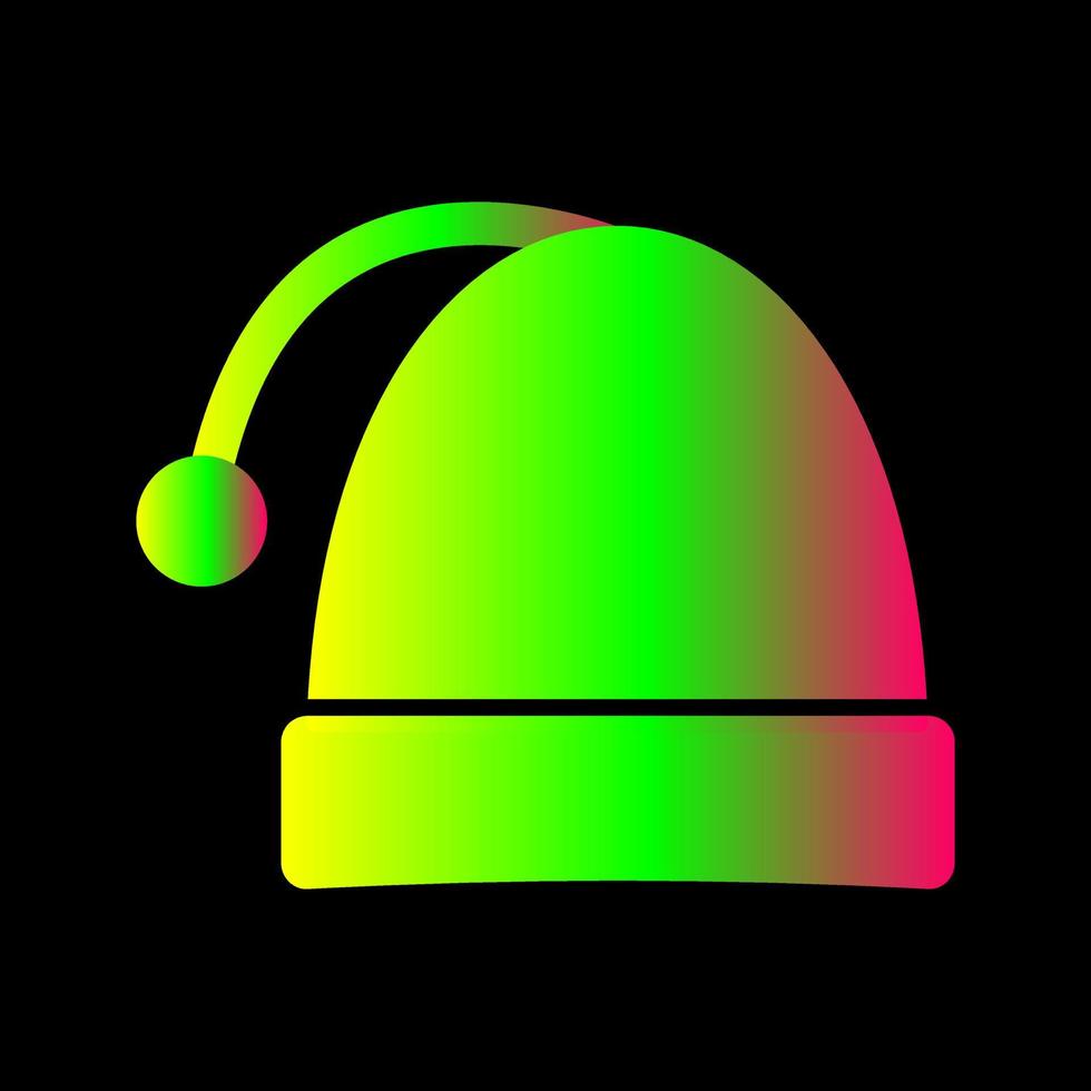 icono de vector de gorro de navidad