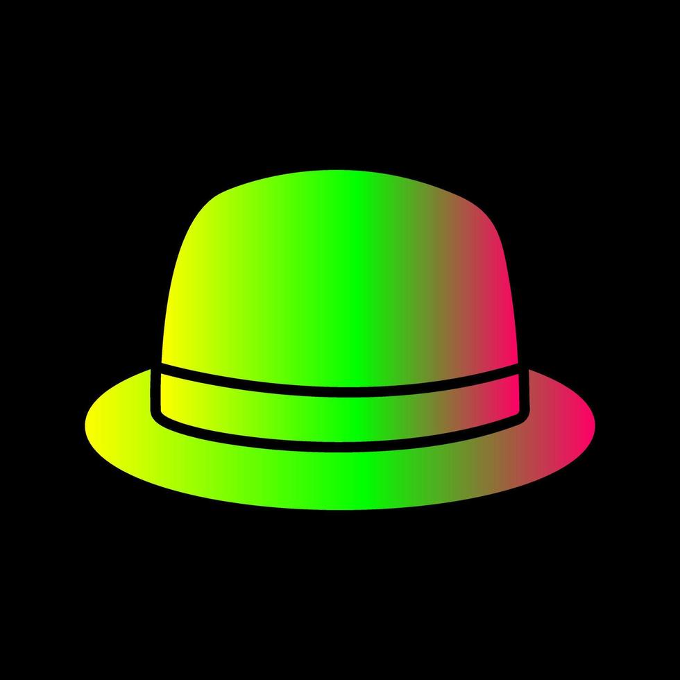 icono de vector de sombrero