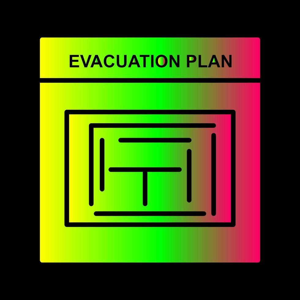 Evacuation Plan Vector Icon