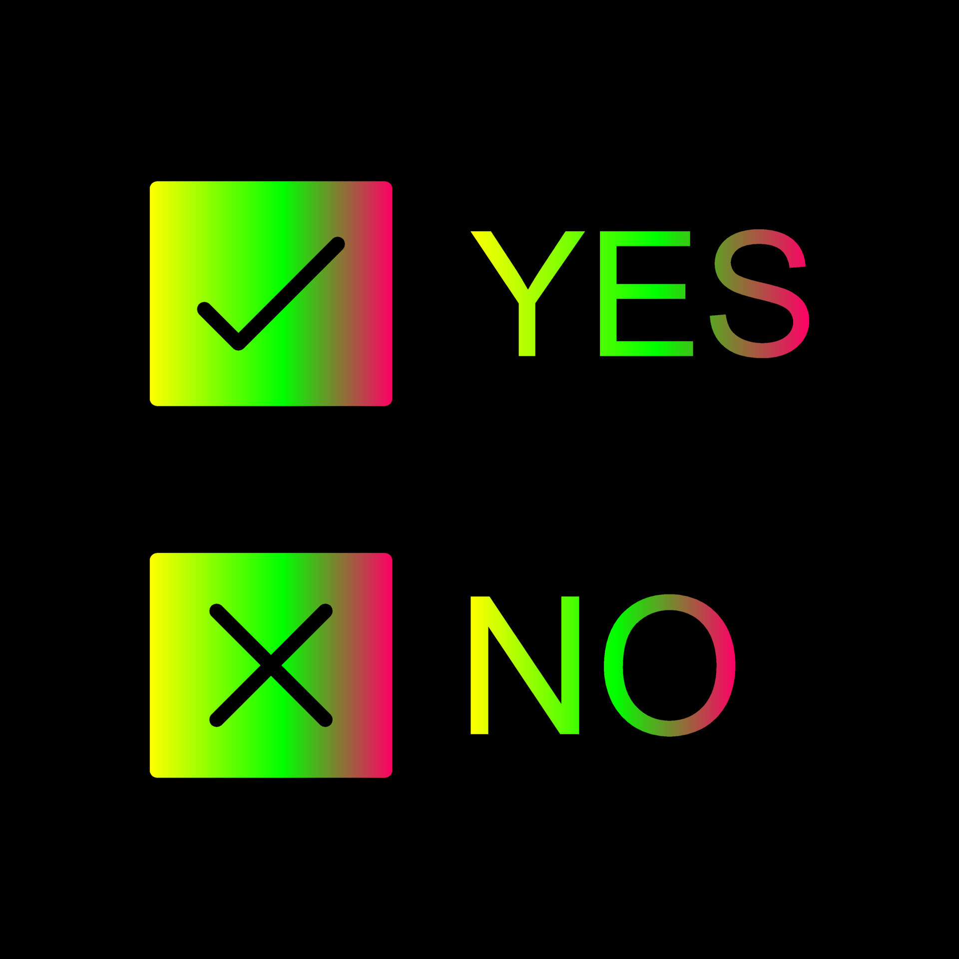 Yes No Option Vector Icon 21442637 Vector Art at Vecteezy
