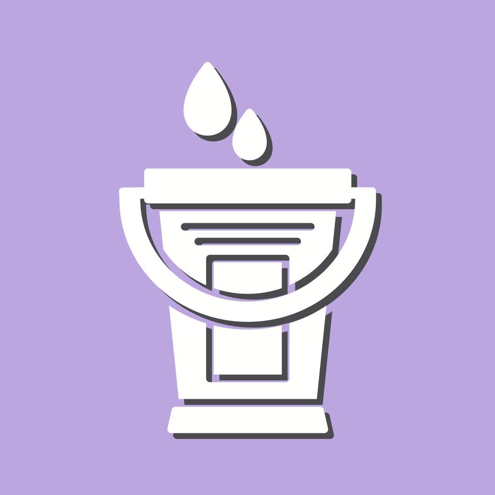 Water Bucket Vector Icon