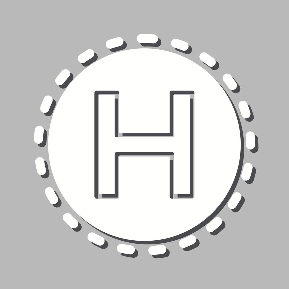 Helipad Vector Icon