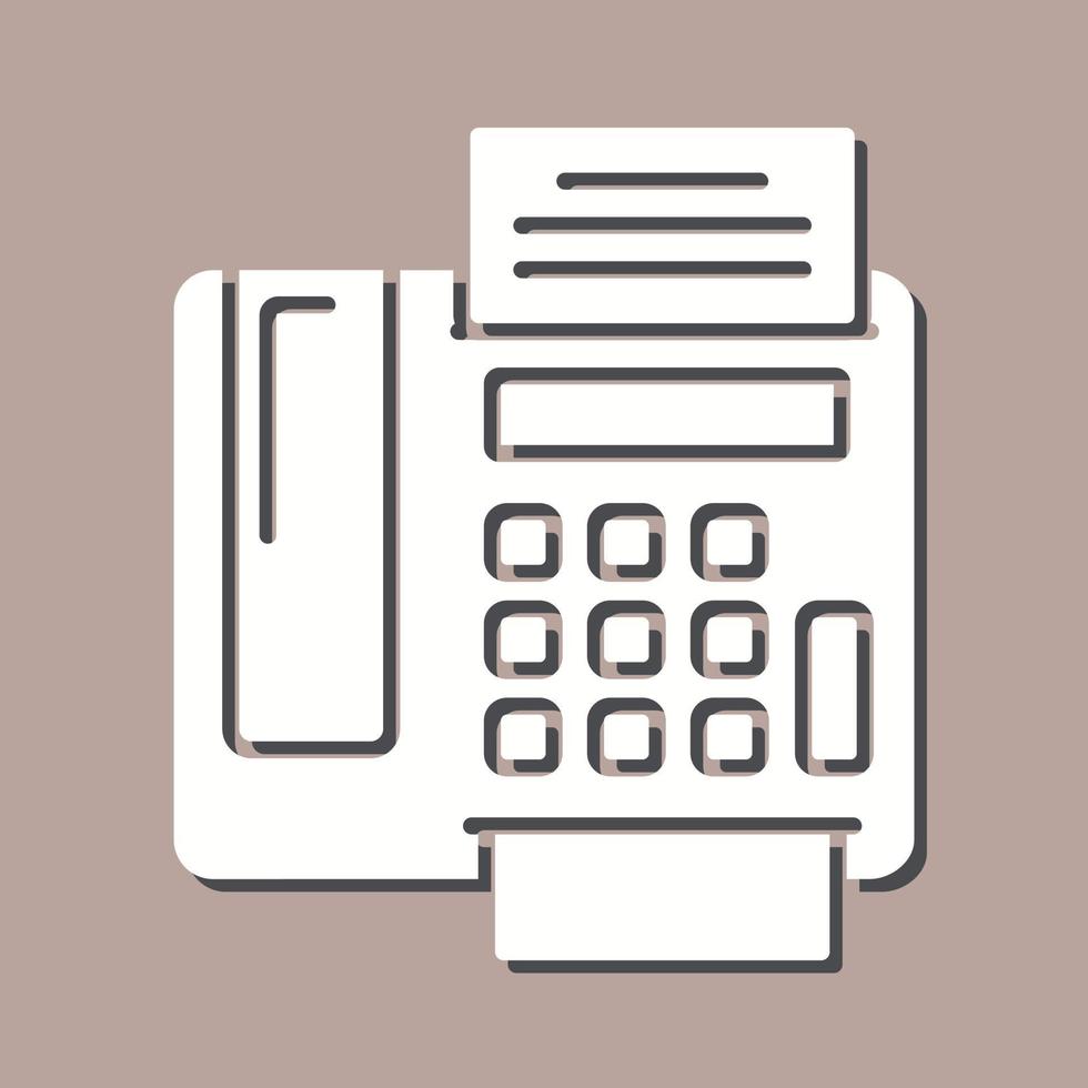 fax Machine Vector Icon