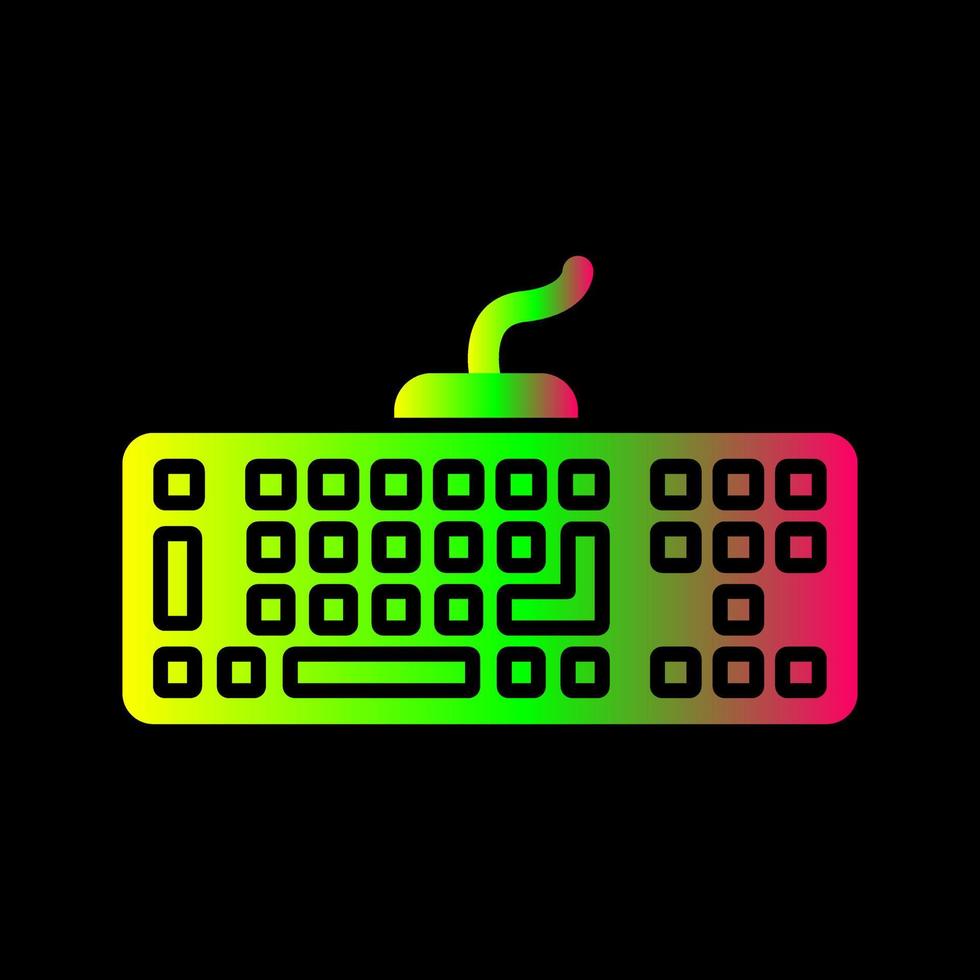 icono de vector de teclado