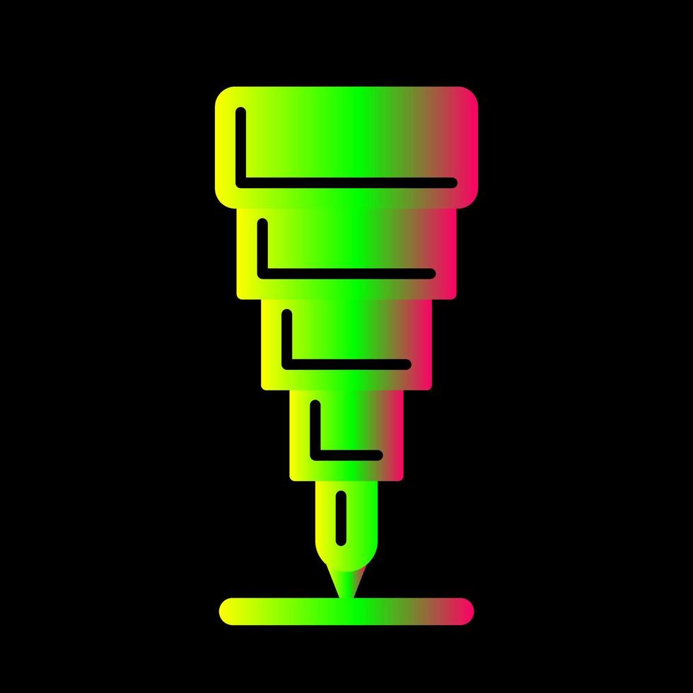 Fine Tip Pen Unique Vector Icon