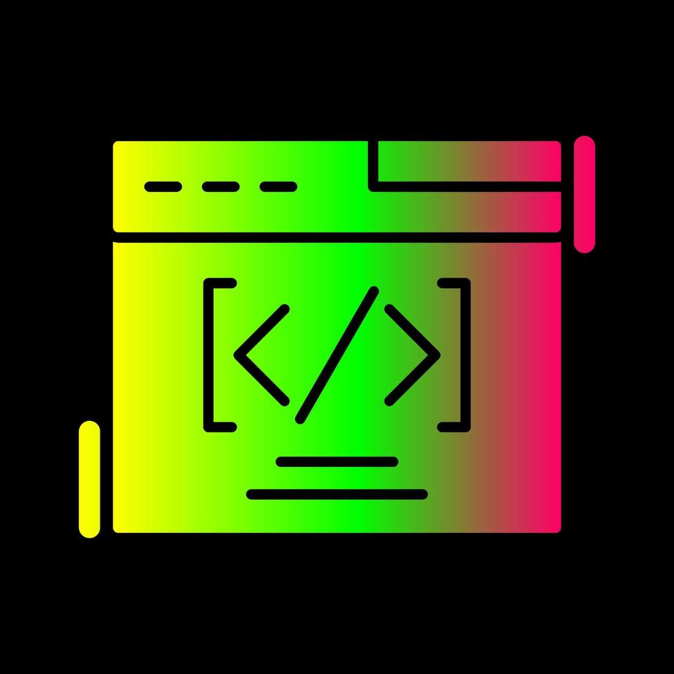 Web Coding Vector Icon